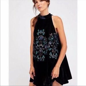 Free People Velvet Sequin Dress